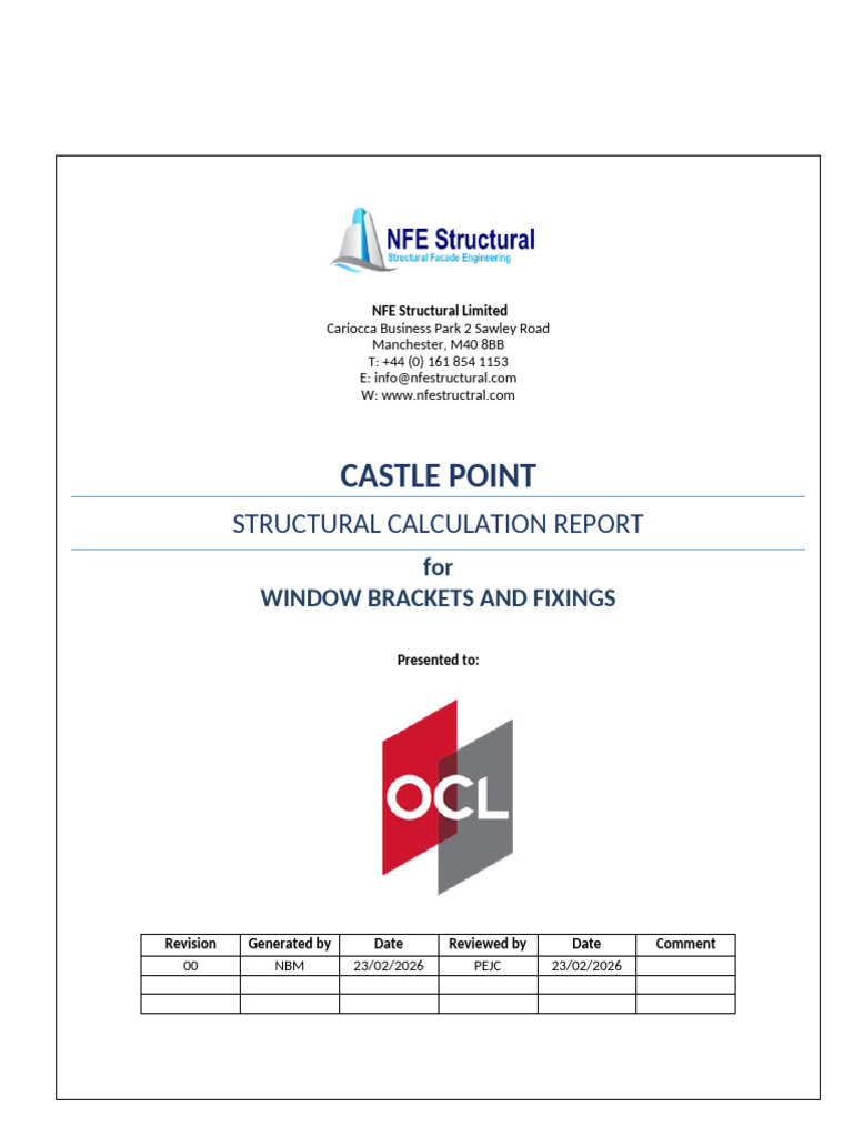 Castle Point: Structural Calculation Report | PDF | Young's Modulus ...