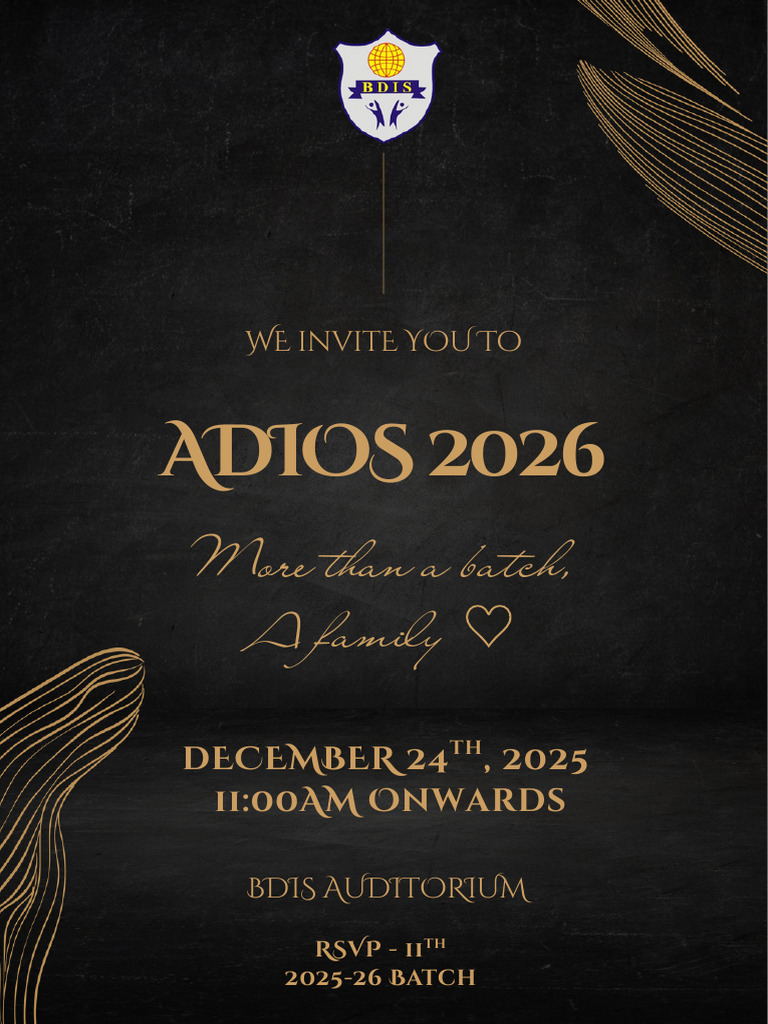 ADIOS Invitation | PDF