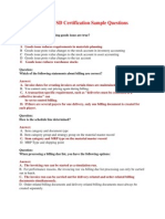 Answers For SAP SD Certification Sample Questions: A Goods Issue Reduces Requirements in Materials Planning