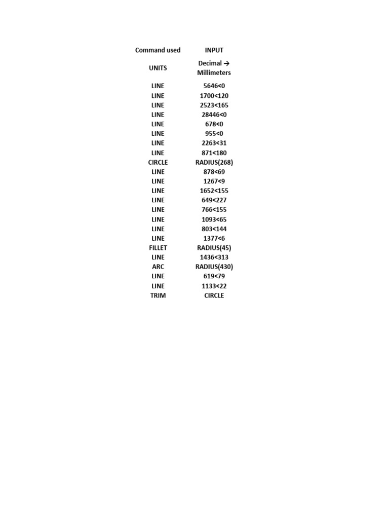 Auto Cad Command List | PDF