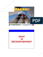 Module 5 - Decision Making - Mba Crash Course