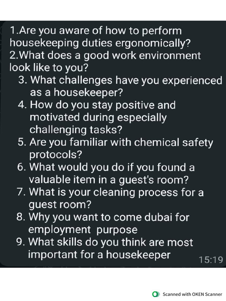 Housekeeping Questions | PDF