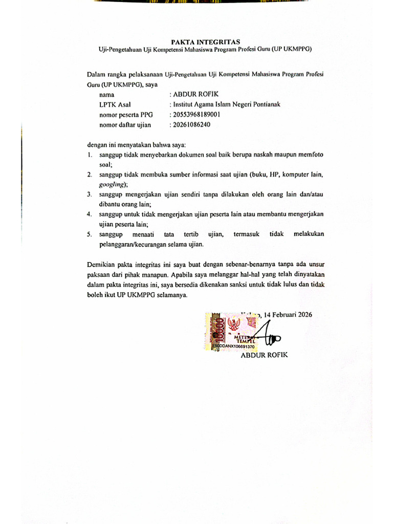 Fakta Up Rofiq | PDF