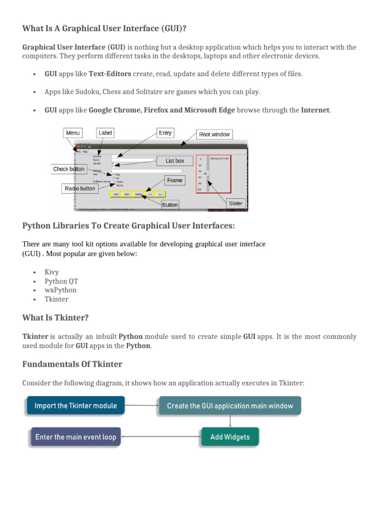 Graphical User Interface | PDF