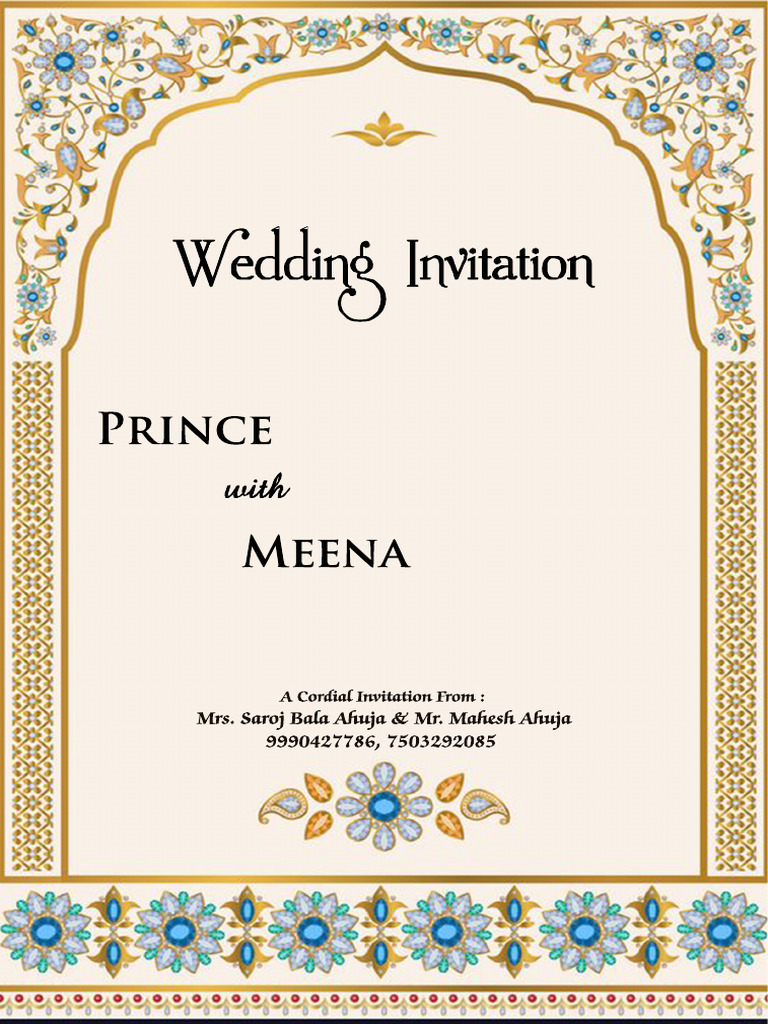 Prince Meena Invitation | PDF