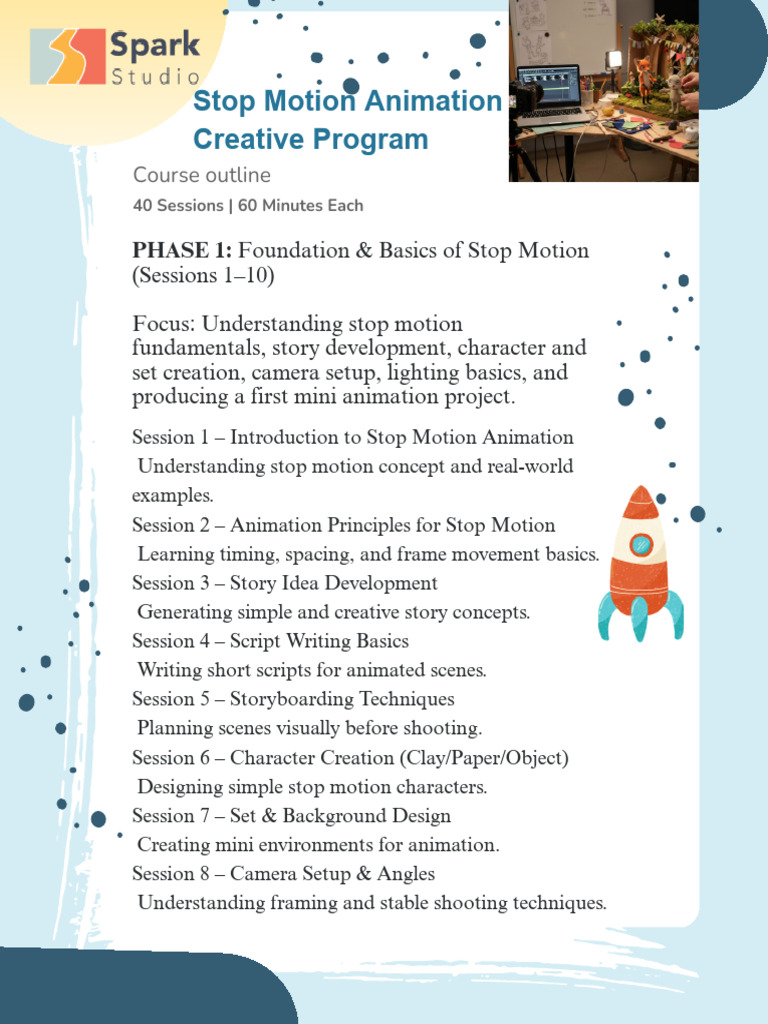Stop Motion Animation 40 Sessions | PDF | Animation