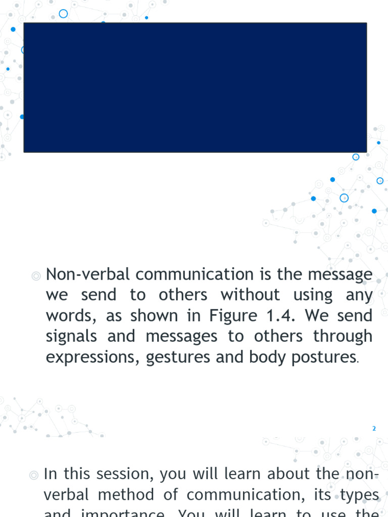 Chapter 4 Communication Skills | PDF | Nonverbal Communication | Body ...