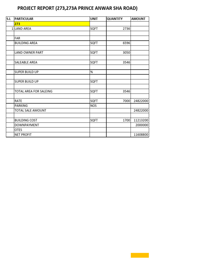 Project Report Prince Anwar Sha Road | PDF
