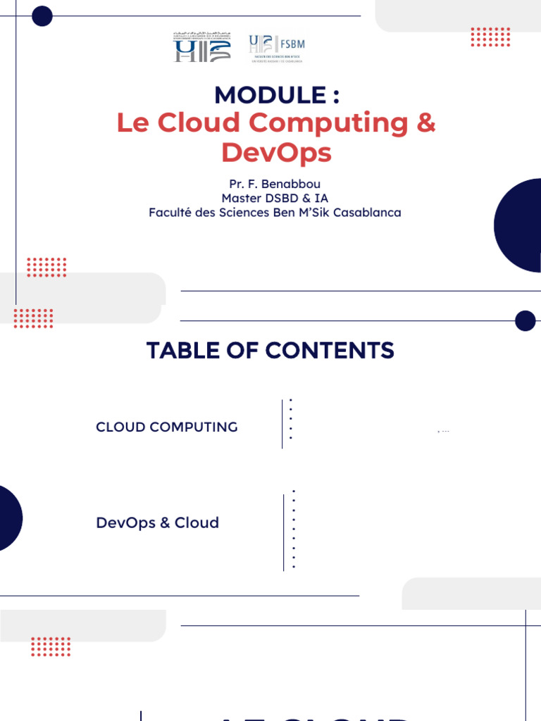 Cours Cloud Computing | PDF | Virtual desktop infrastructure | Services ...