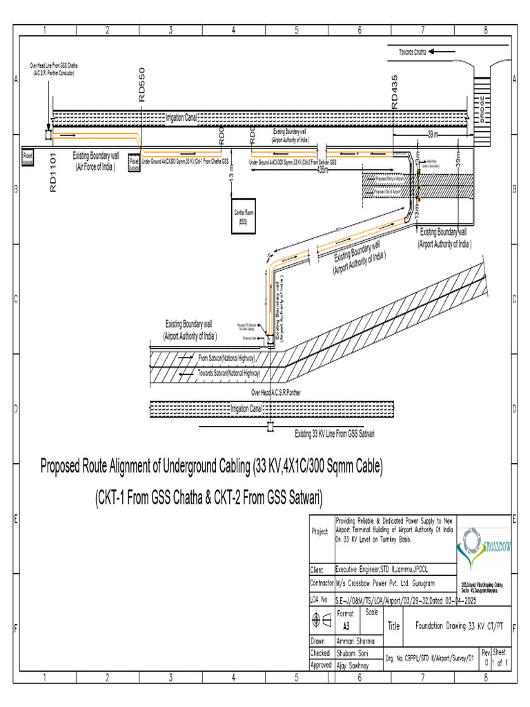 Layout Plan of Air Port Cables | PDF