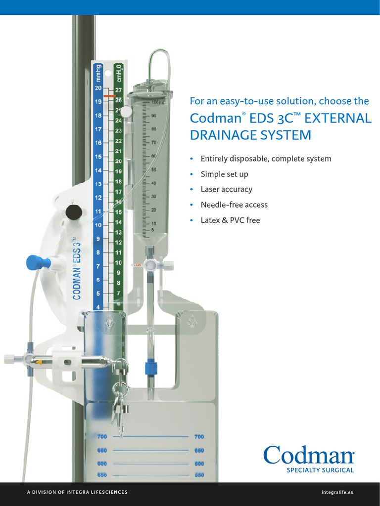 Codman Eds 3c External Drainage System | PDF | Medical Specialties ...