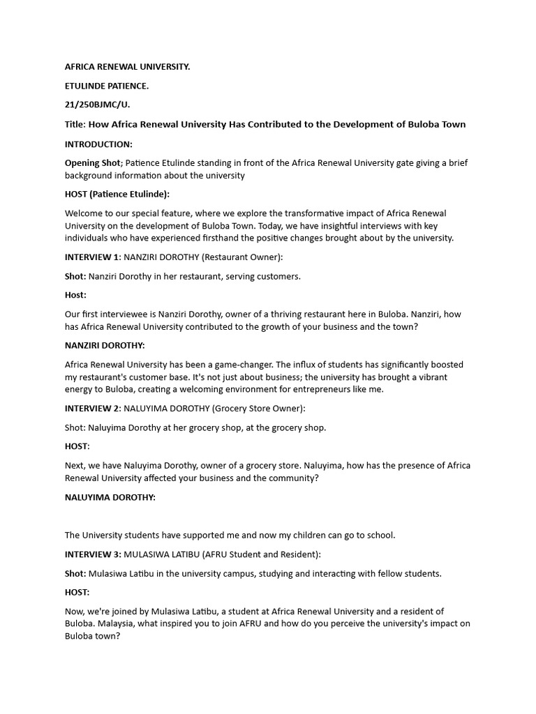 Script Television Production | PDF
