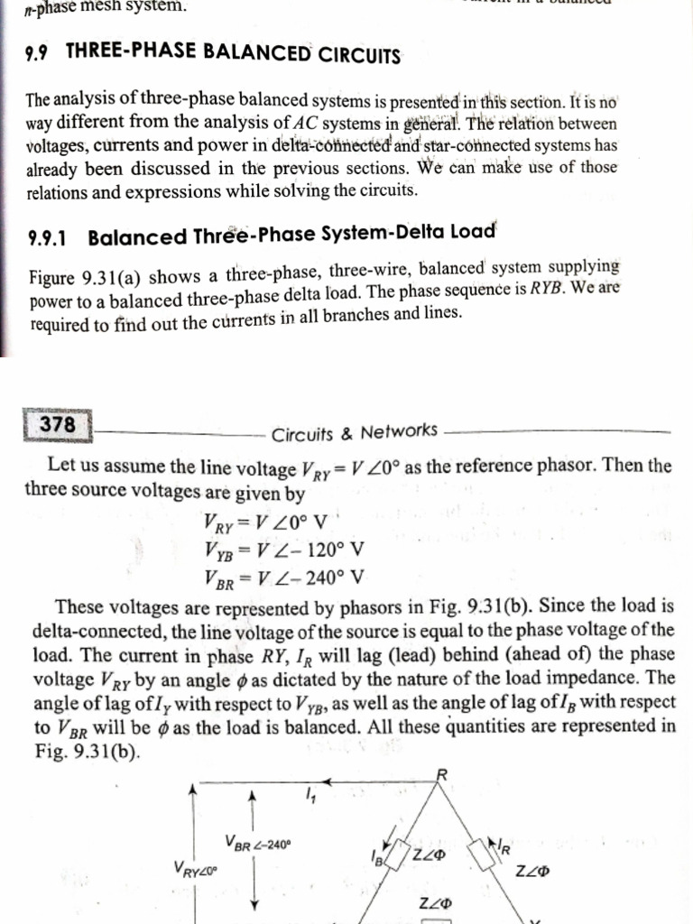 Three Phase Balanced Circuit | PDF