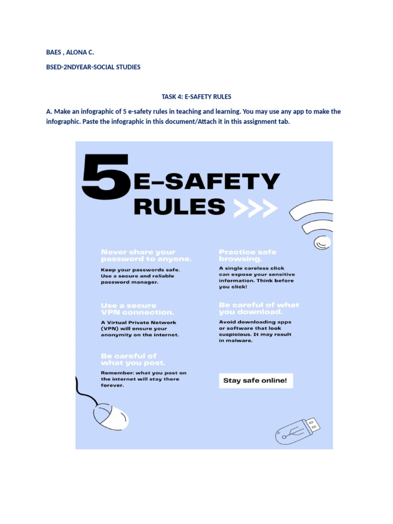 5 e Safety Rules Baes | PDF | Computing | Information Technology