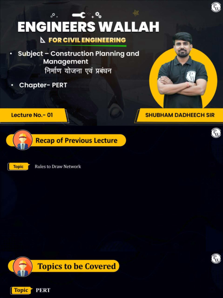 PERT 01 - Class Notes | PDF