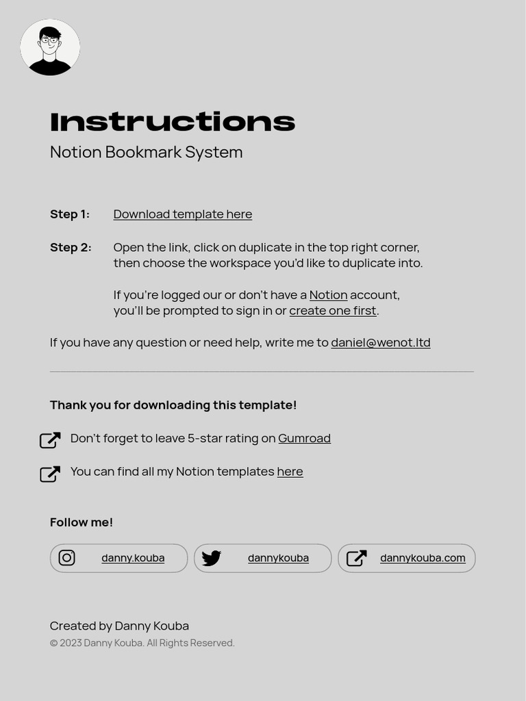 Monk Mode Notion Template Danny | PDF