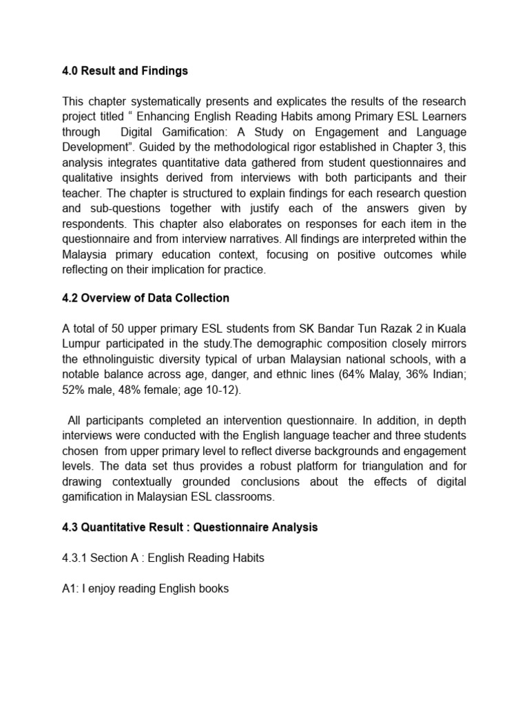 Revised Version Chapter 4 | PDF | Reading Comprehension | Learning