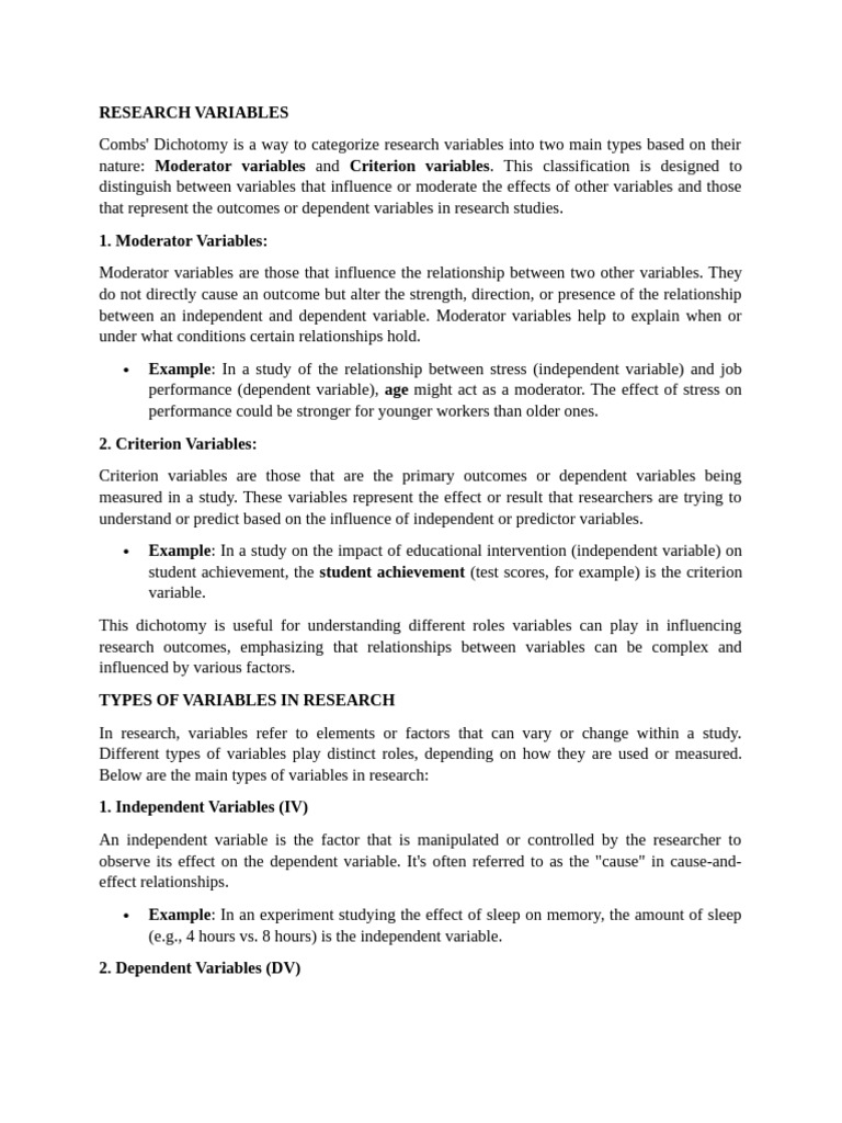 Research Variables and Topic Formulation-1 | PDF | Dependent And ...