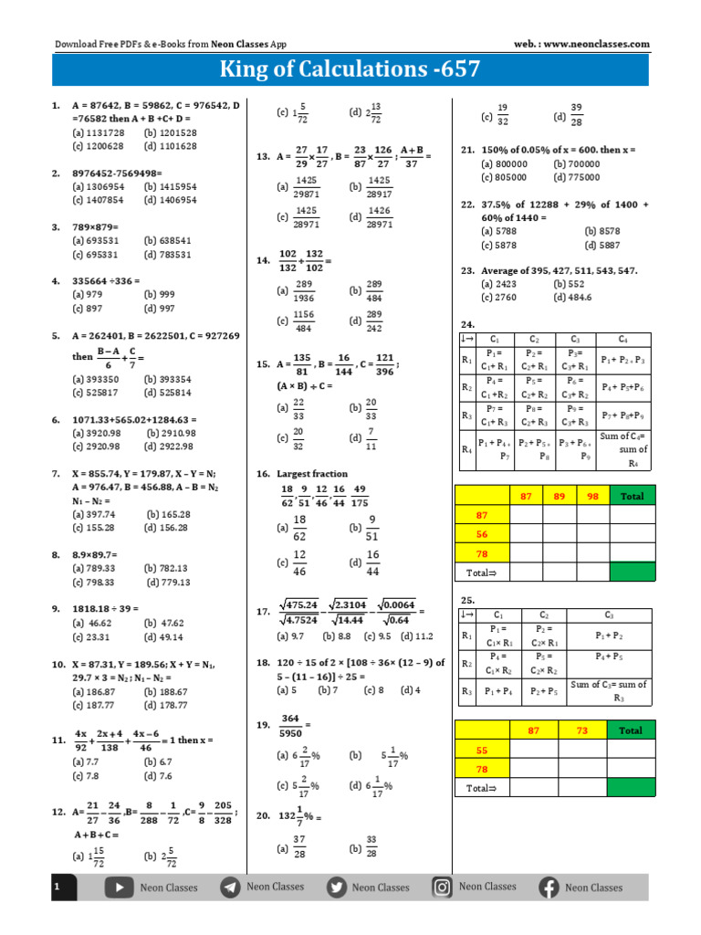 King of Calculations - 657 | PDF | Chess Theory | Chess