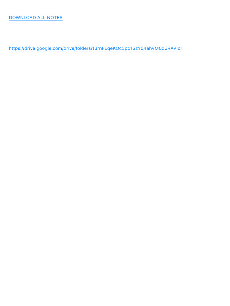 All Notes | PDF
