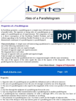 Properties of a Parallelogram