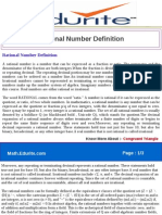 Rational Number Definition