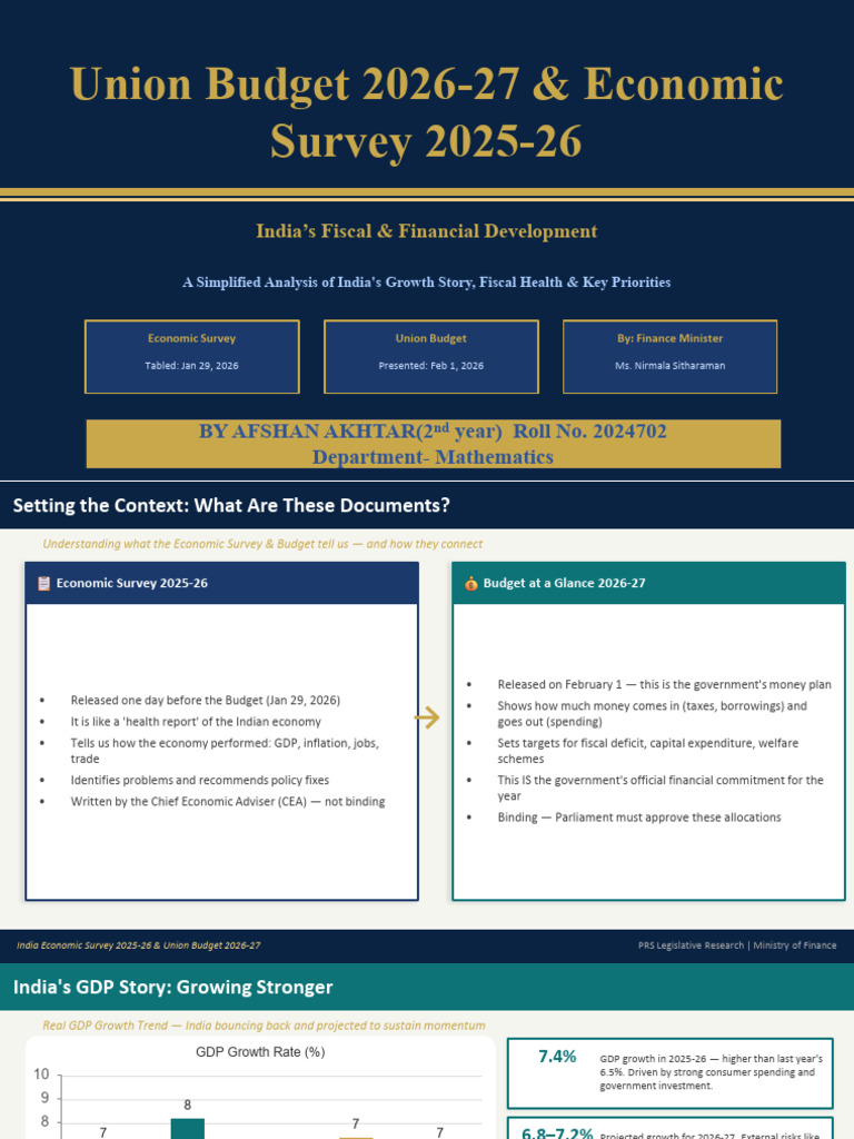 Ge Economic Survey&Budget at A Glance PDF | PDF | Government Budget ...