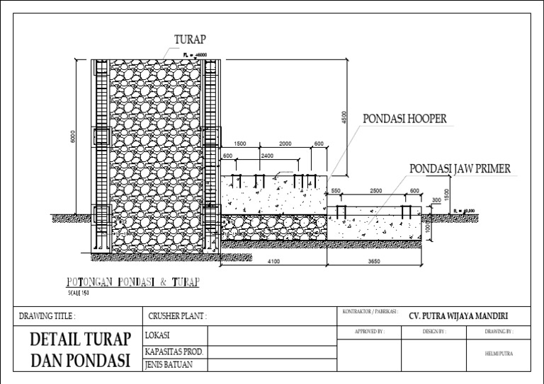 Tampang Samping Turap | PDF
