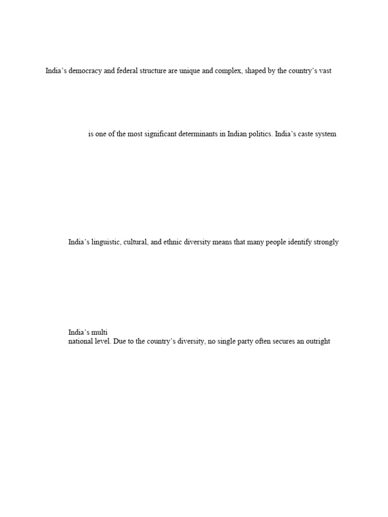 Determinants of Indian Democracy and Federalism | PDF | Elections | Voting