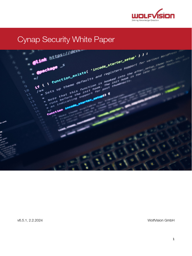 Security White Paper Cynap Systems | PDF | Wi Fi | Computer Security