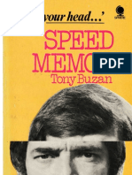 Speed Memory - Use Your Head by Tony Buzan