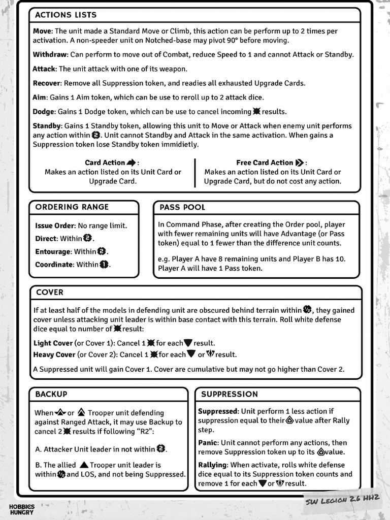 Grayscale - SW Legion 2.6 - Ref Sheet | PDF