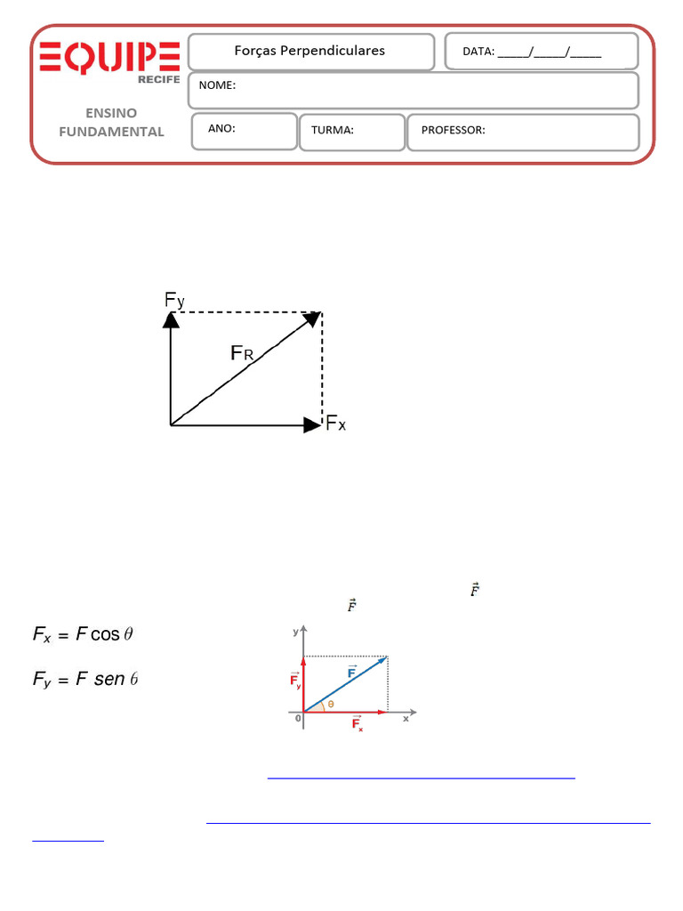Forças Perpendiculares 2 | PDF