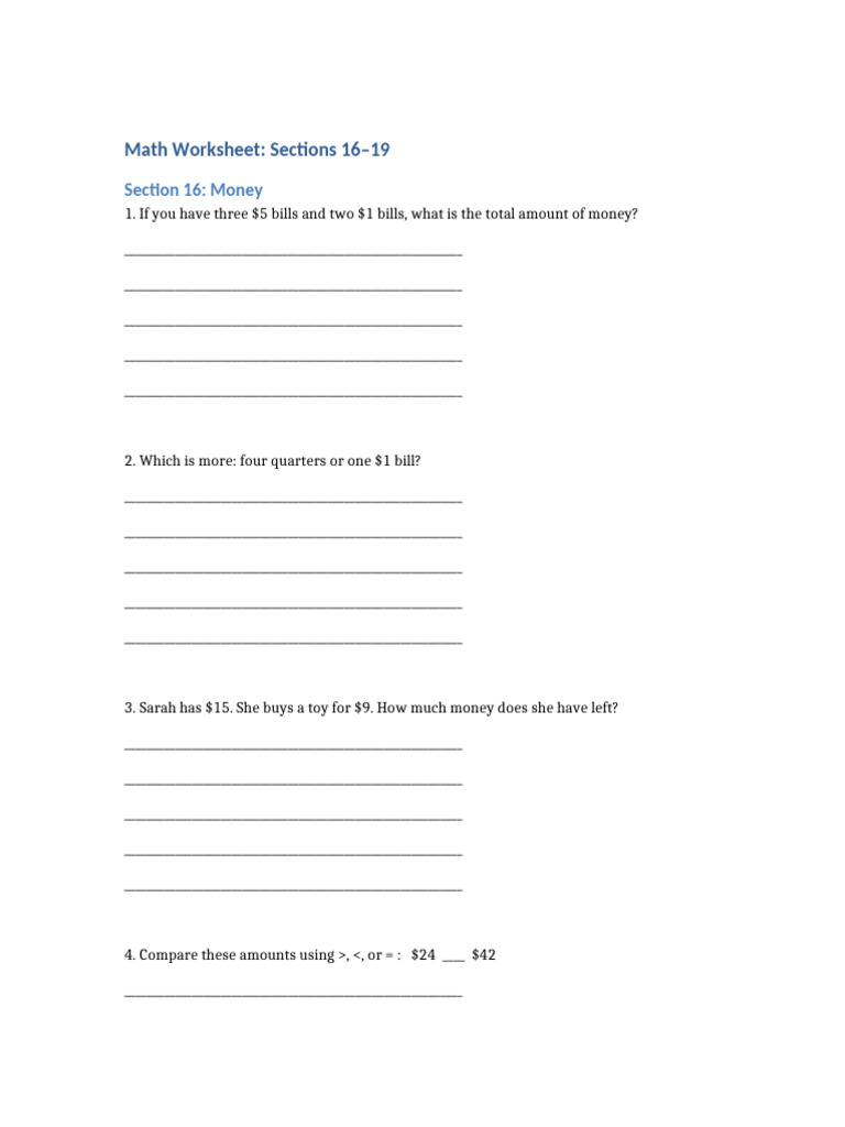 Math Worksheet Large Answer Space | PDF | Chess Theory | Chess