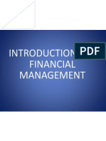 INTRODUCTION To Financial Management.