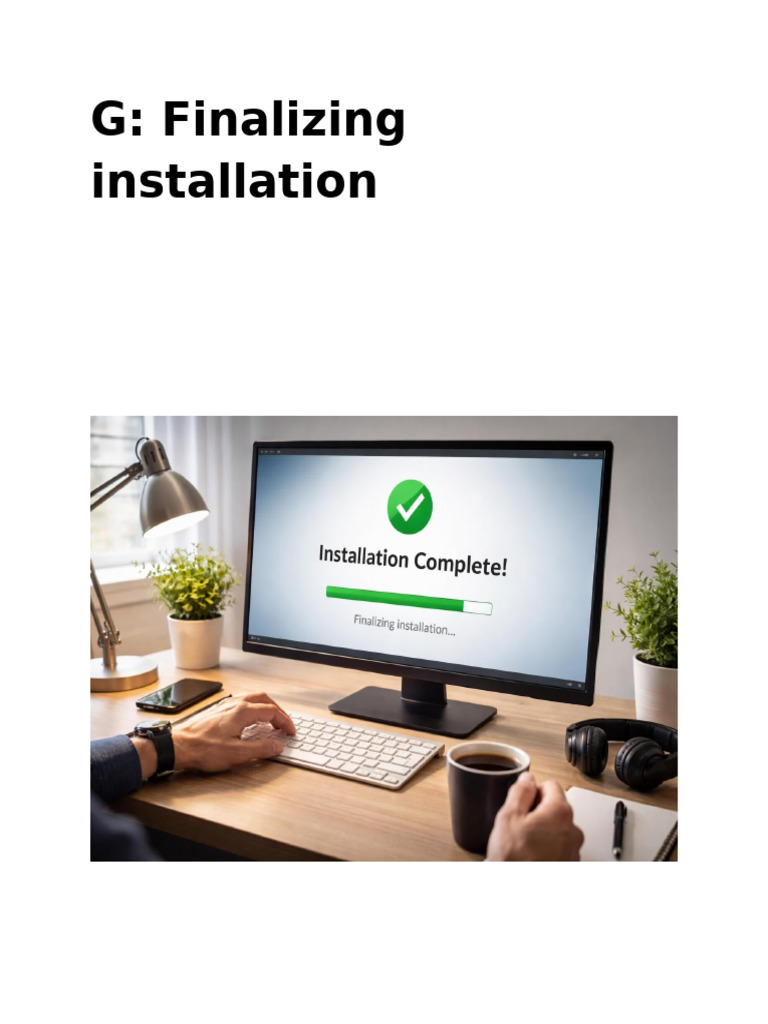Finalizing Installation | PDF
