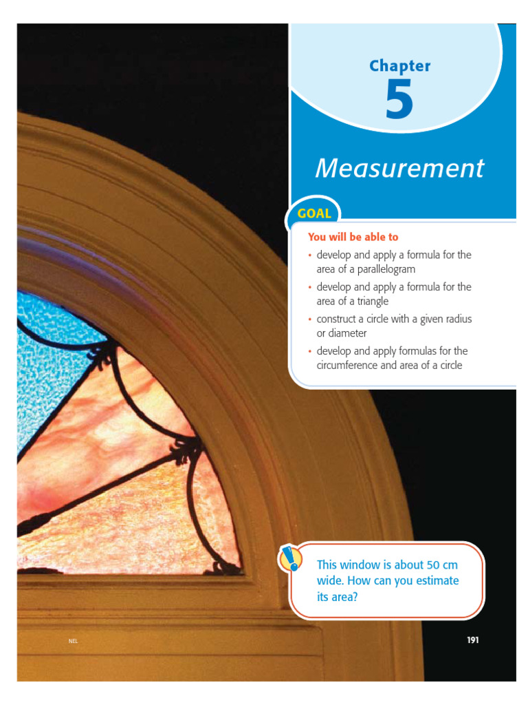 5 Measurements Nelson Math-Focus-7 | PDF | Area | Circle