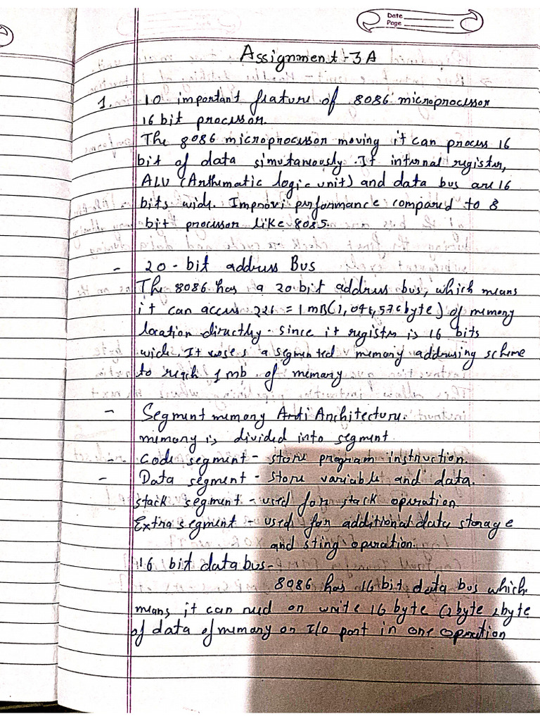 30 Assignment 3A (Microprocessor) | PDF