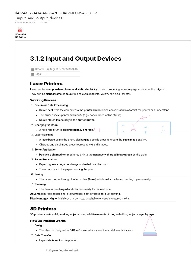 3.1.2 Input and Output Devices | PDF