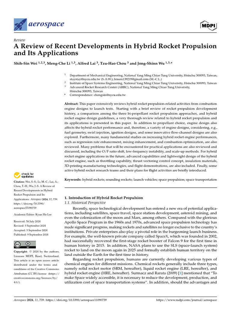 Hybrid Rocket Propulsion | PDF | Rocket Engine | Rocket