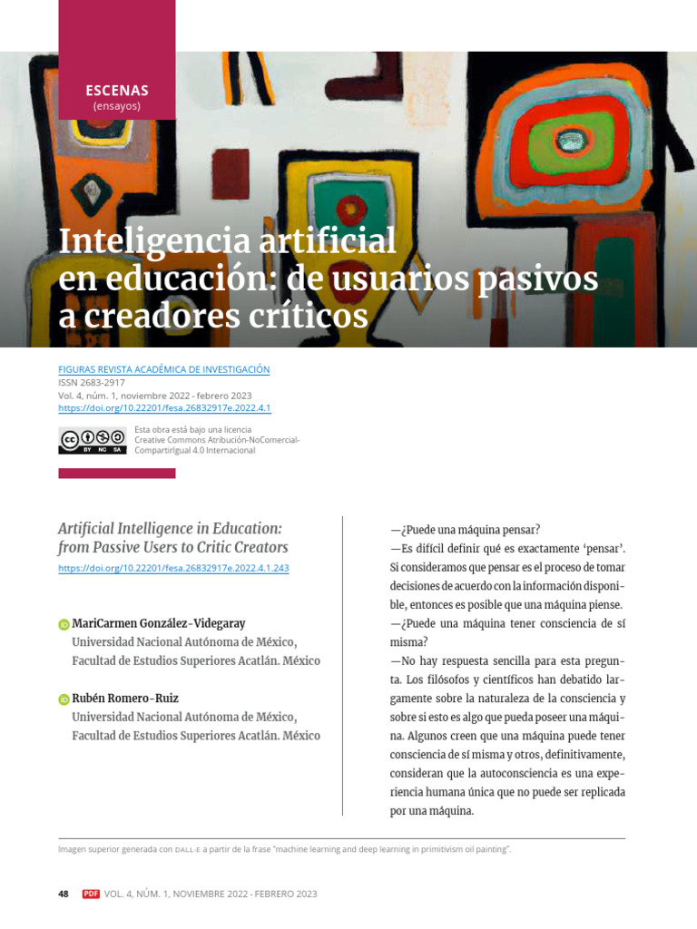 Inteligencia Artificial en Educacion de | PDF | Inteligencia artificial ...
