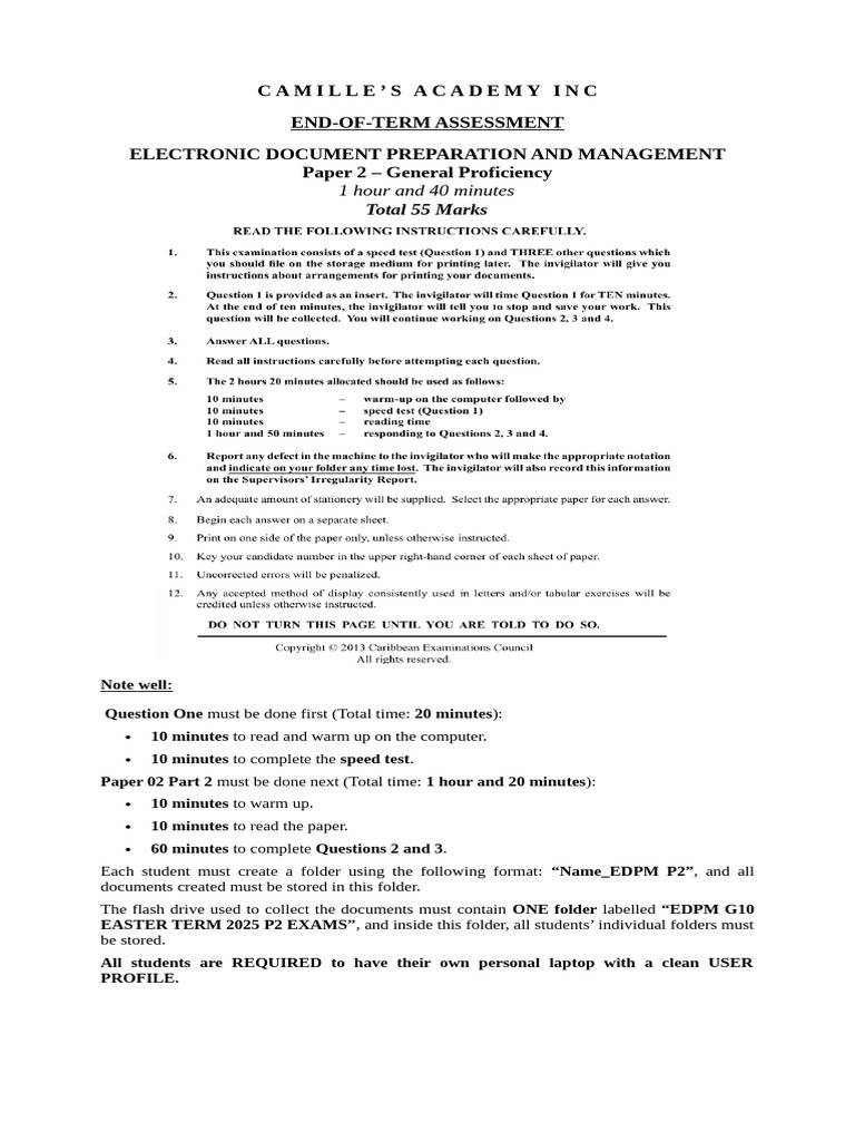 Read This First Before Exam | PDF