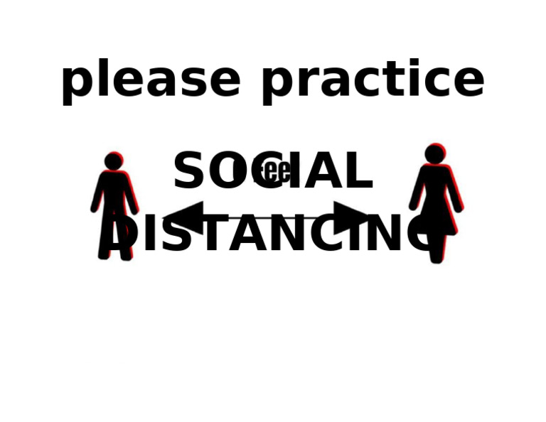 Please Practice Social Distancing | PDF