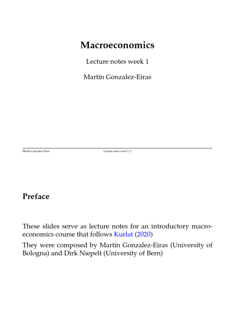 Macro Clef Week 1 | PDF | Gross Domestic Product | Macroeconomics