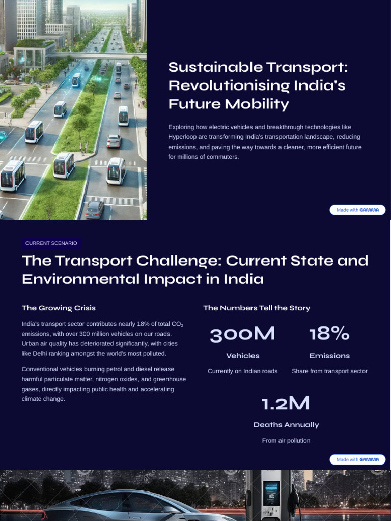 Sustainable Transport Revolutionising Indias Future Mobility | PDF ...