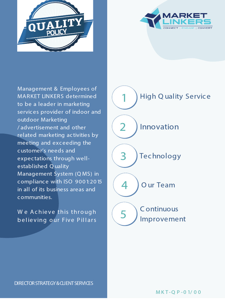 Quality Policy1 | PDF