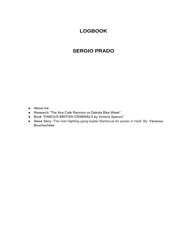 Logbook | PDF