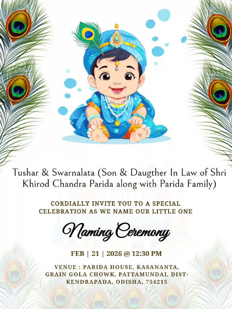 Invitation Parida Family | PDF