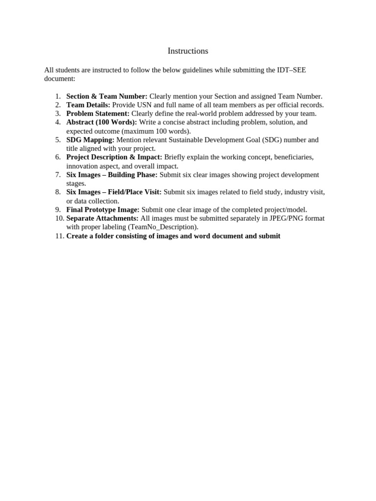 Instructions | PDF