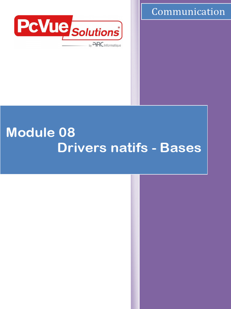 Module 08 - Drivers Natifs - Bases | PDF | Ethernet | Protocoles Internet